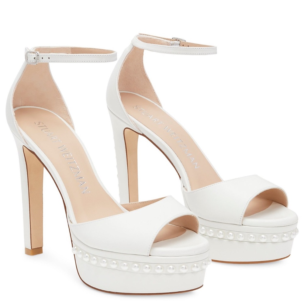 Stuart Weitzman Discoplatform Pearl Sandal